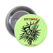 Conception militaire de bouton de cool de crâne de badge