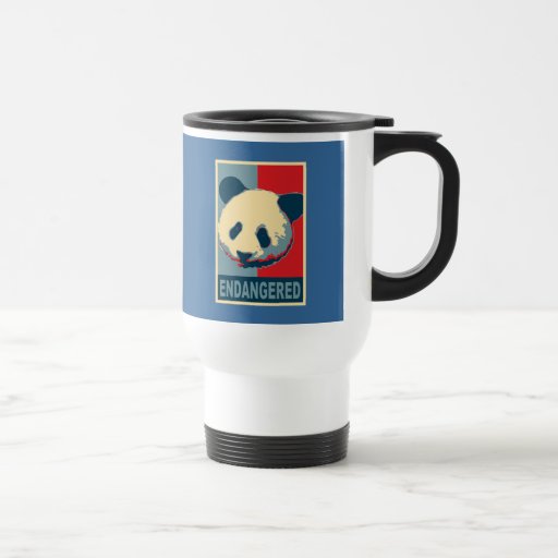 Conception mise en danger d'art de bruit de panda mug