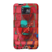 Conception moderne avec des motifs, des coeurs et  étui galaxy SII
