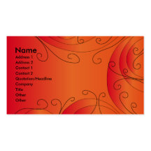 Conception moderne de boucle cartes de visite personnelles