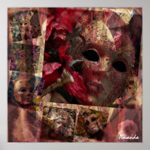 Conception moderne de masques posters