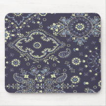 Conception Mousepad de Paisley de marine de pays Tapis De Souris