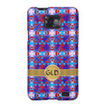 Conception ornée de bijoux de croix de motif coques galaxy SII