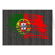 Conception portugaise fraîche de drapeau carte de vœux