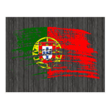 Conception portugaise fraîche de drapeau cartes postales