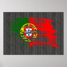 Conception portugaise fraîche de drapeau poster
