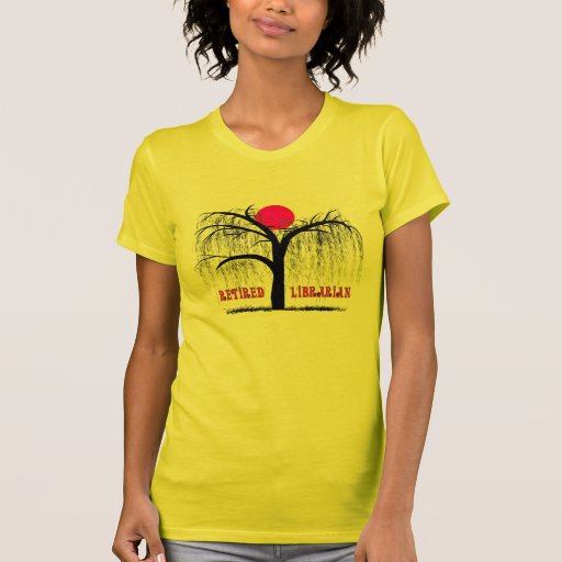 Conception retirée de saule pleurant de cadeaux de t-shirts