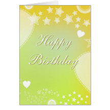 Conception romantique de "joyeux anniversaire" carte de vœux