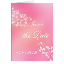 Conception romantique "faites gagner date" cartes de vœux