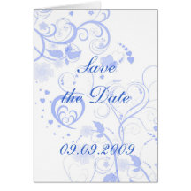 Conception romantique "faites gagner date" cartes de vœux