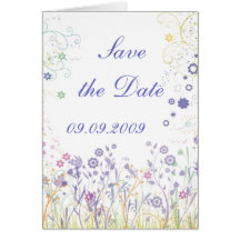 Conception romantique "faites gagner date" carte