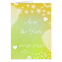 Conception romantique "faites gagner date" carte de vœux