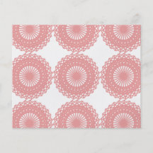 Conception rose de motif de dentelle prospectus en couleur