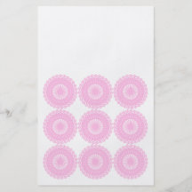 Conception rose de style de dentelle prospectus en couleur