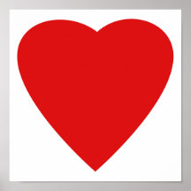 Conception rouge et blanche de coeur d'amour affiches