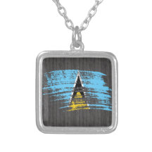 Conception saint-lucienne fraîche de drapeau pendentifs