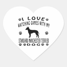 Conception standard de chien de Manchester Terrier Autocollants