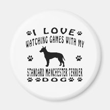 Conception standard de chien de Manchester Terrier Aimants
