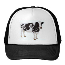 Conception tordue de vache casquette