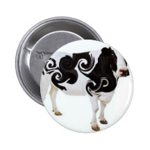 Conception tordue de vache pin's avec agrafe