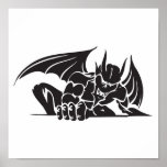 conception tribale de gargouille posters