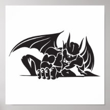 conception tribale de gargouille posters