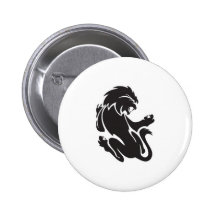 Conception tribale de tatouage de lion pin's