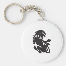Conception tribale de tatouage de lion porte-clef