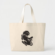 Conception tribale de tatouage de lion sac de toile