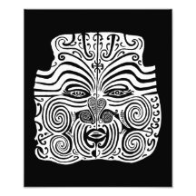 Conception tribale de tatouage - Nouvelle Zélande  Photographie