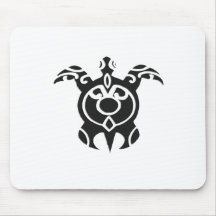 Conception tribale vintage de tatouage de tortue tapis de souris