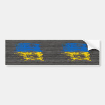 Conception ukrainienne fraîche de drapeau autocollants pour voiture