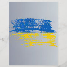 Conception ukrainienne fraîche de drapeau tract personnalisé