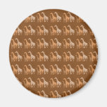 Conception unique de faune de Pattern~ de trio mig Aimants Pour Réfrigérateur