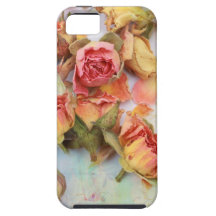 Conception vintage de roses secs coques Case-Mate iPhone 5