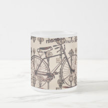 Conception vintage de Steampunk de bicyclette Tasses