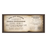 conception vintage de typographie de billet d'anni cartons d'invitation
