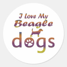 Conceptions de beagle adhésifs
