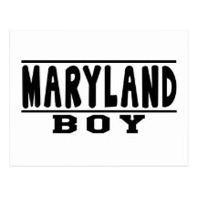 Conceptions de garçon du Maryland Cartes Postales