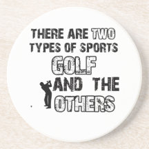 Conceptions de golf pour des amants du sport dessous de verres