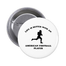 Conceptions de joueur de football américain pin's
