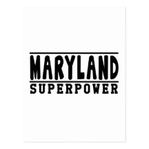 Conceptions de la superpuissance du Maryland Cartes Postales