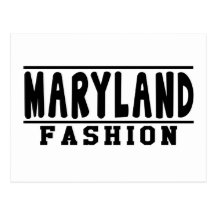 Conceptions de mode du Maryland Cartes Postales