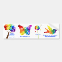 Conceptions de puzzle d'arc-en-ciel de soutien de  adhésifs pour voiture
