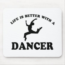 Conceptions de vecteur de danseur classique tapis de souris