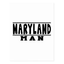 Conceptions d'homme du Maryland Carte Postale