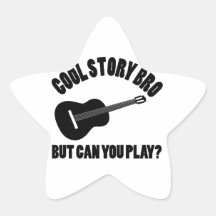 Conceptions fraîches de guitare autocollant
