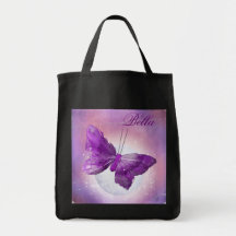 Conceptions pourpres de lune d'imaginaire de papil sac