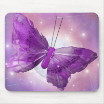 Conceptions pourpres de lune d'imaginaire de papil tapis de souris