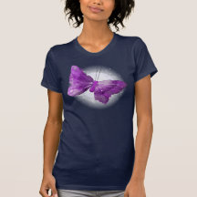 Conceptions pourpres de lune d'imaginaire de papil t-shirt